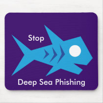 Go Fish_Fish-o-Saurus_Stop Deep Sea Phishing mousepads