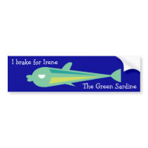 Go Fish_Irene The Green Sardine Bumper Sticker