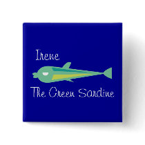Go Fish_Irene The Green Sardine Button