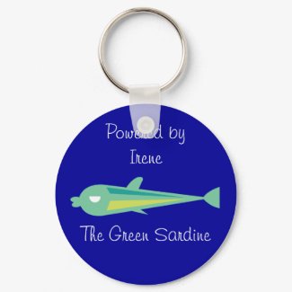 Go Fish_Irene The Green Sardine keychain