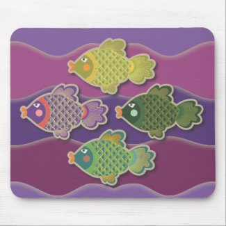 Go Fish Mouse Pad