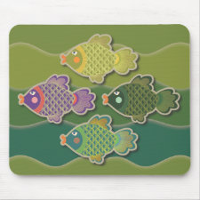 Go Fish Mouse Pads