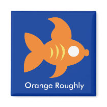 Go Fish_Orange Roughly Glamorous Goldfish magnets