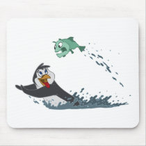 "Go Fish" Penguin Mousepads