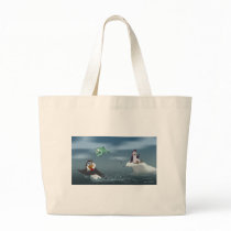 "Go Fish" Penguin w/Background Bags