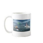 "Go Fish" Penguin w/Background Coffee Mug