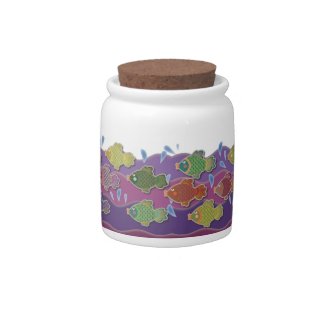 Go Fish Purple Candy Jars