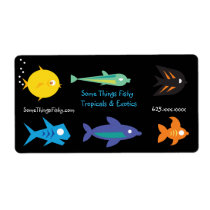 Go Fish_Some Things Fishy black light aquarium labels