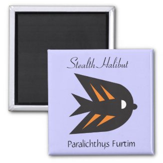 Go Fish_Stealth Halibut Parlichthys Furtim magnet