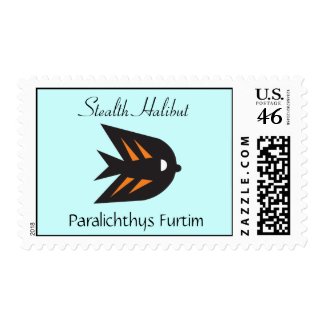 Go Fish_Stealth Halibut stamp