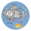 Go Fish Upload Your Image Custom Stickers