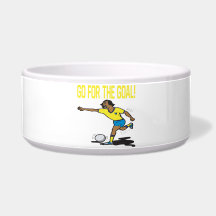 Go For The Goal Dog Bowl