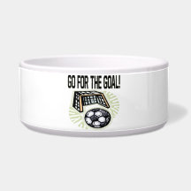 Go For The Goal Dog Water Bowl