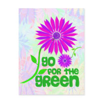 Go for the Green Notes Card Postcard