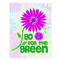 Go for the Green Notes Card Postcard