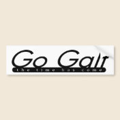 Go Galt bumper sticker