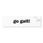 go galt! bumper stickers