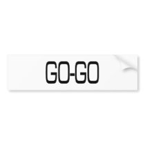 GO-GO BUMPER STICKERS