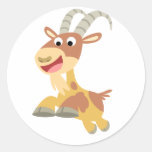 Go Goat!! (cute cartoon goat) Sticker