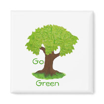Go Green -1 magnets