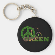 Go Green 2 Keychain
