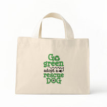 Go green, adopt a rescue dog bags by CPCairnRescue Go green, adopt a rescue dog bags