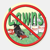 Go Green Anti-Lawn Sticker