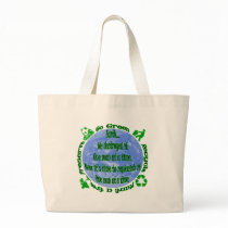 Go Green Canvas Bag