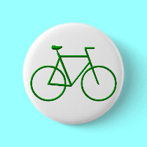 Go Green Bicycle buttons by Artists4God Go Green Bicycle buttons