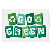 Go Green Blocks cards
