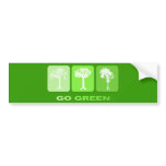 Go Green bumper stickers