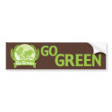 Go Green Bumper Sticker bumper stickers