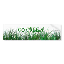 Go green bumper sticker bumper stickers