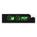Go Green bumper stickers