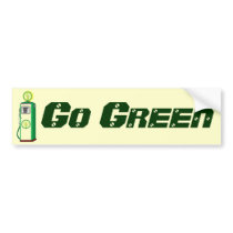Go Green Bumper Sticker