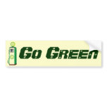 Go Green bumper stickers