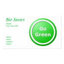 Go Green business cards