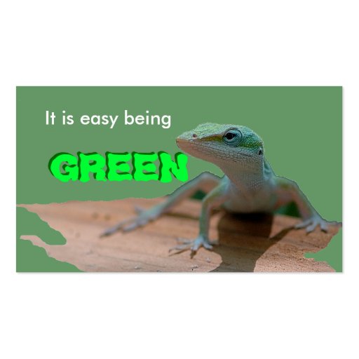 Go green business card template