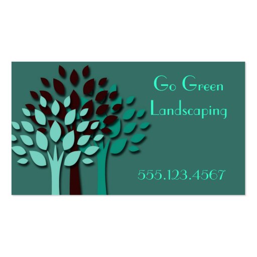 Go Green Business Card Template