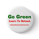 Go Green Button by KennBlanchard Go Green Button