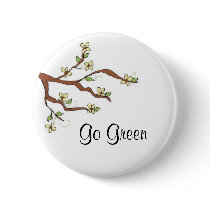 Go Green - Button