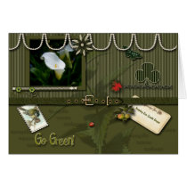 Go Green cards by Guiltypleasures Go Green cards