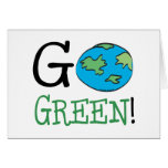 Go Green Greeting Card