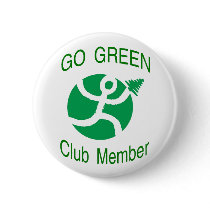 Go Green Club Member Button