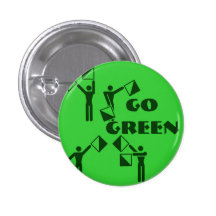 Go Green Customized Pin Buttom|Environment|Earth.