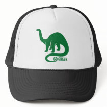 Go Green Dinosaur hats by magarmor Go Green Dinosaur hats