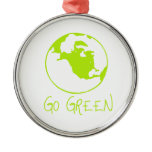Go Green earth ornaments