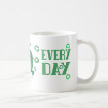 Go Green Earth Day Frog Coffee Mug by jamiecreates1 Go Green Earth Day Frog Coffee Mug
