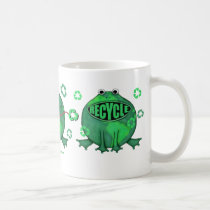 Go Green Earth Day Frogs Coffee Mug by jamiecreates1 Go Green Earth Day Frogs Coffee Mug