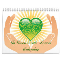 Go Green Earth  Lovers Calendar